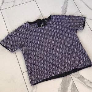 J. Crew Silk Blend Plaid Top size 2